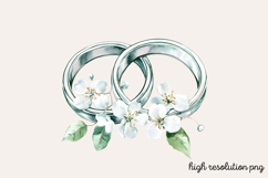 White Wedding Watercolor Clipart PNG Product Image 1