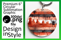 Whimsical Round Design Car Coaster Template , Halloween Product Image 1