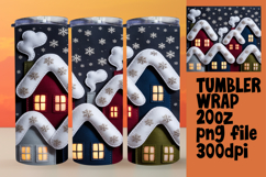 VIBRANT 20oz PNG Tumbler Wrap , Holiday Product Image 1