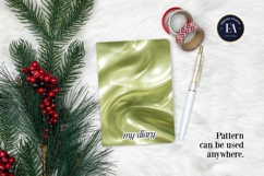 Matcha Liquid Marble, Green Abstract Swirl Digital Paper Product Image 4