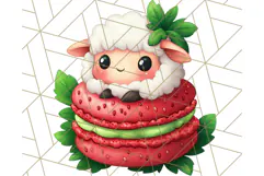 Strawberry Fruit PNG Clipart, Adorable Kawaii Characters Png Product Image 3
