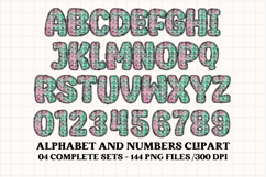 Halloween Alphabet png clipart, halloween letters doodle Product Image 5