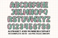 Halloween Alphabet png clipart, halloween letters doodle Product Image 5