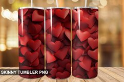 3D Valentine's Day Tumbler Design Product Image 1