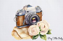 Antique Winter Photography Clipart PNG Product Image 1