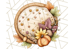 Fall Cookie Clipart PNG, Autumn Sweets Pumpkin Cookies Product Image 3