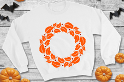 Autumn leaf wreath|Fall foliage frame Product Image 3
