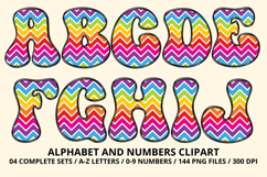 Rainbow Colors Alphabet PNG - Letters and Numbers Clipart Product Image 2