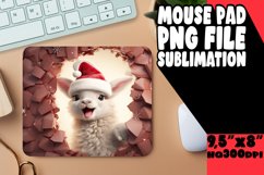 Whimsical 3D Christmas Wall Mouse Pad Art Product Image 1