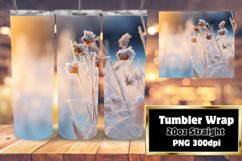 Realistic Winter Landscape Tumbler Sublimation Product Image 1
