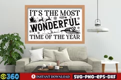 It's the most wonderful time of the year SVG, Christmas SVG Product Image 3