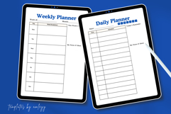 Productivity Weekly &amp; Daily Planner Template Editable Canva Product Image 3