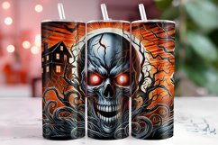 Halloween Skeleton 20oz Tumbler Wrap Sublimation Product Image 1