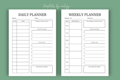 Simple Daily and Weekly Planner Template | Minimalist Canva Product Image 3