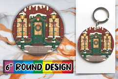 Bright Circle Ornaments Design PNG, Winter Product Image 1