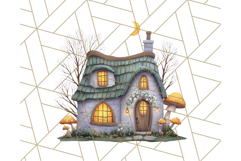 Whimsical Cottagecore Cottage PNG Clipart, Fairy House Png Product Image 3