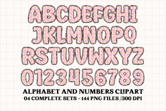 Birthday Girl Alphabet, birthday girl letters doodle clipart Product Image 5