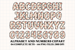 Valentine Alphabet Clip Art, valentines day letters doodle Product Image 5