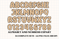 Halloween Alphabet png clipart, halloween letters doodle Product Image 5