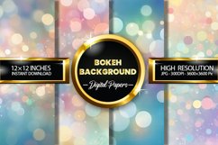Bokeh Background Digital Papers - 04 Variations Product Image 1