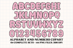 Valentine Alphabet Clip Art, valentines day letters doodle Product Image 5