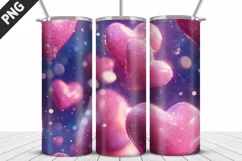 Valentines Love Skinny Tumbler PNG Wrap| Valentines Tumbler Product Image 4