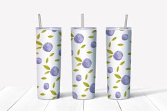 20 Oz Watercolor Flowers Tumbler Wrap Sublimation design png Product Image 2
