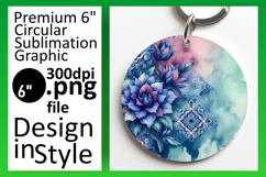 Creative Circle Design for Sublimation , Watercolor Patter Product Image 1