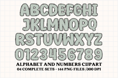 Spring Fling Alphabet png, letters doodle, spring clipart Product Image 5