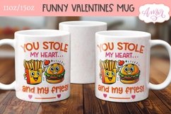 Funny Valentines Mug Wrap PNG, You stole my heart mug png Product Image 2