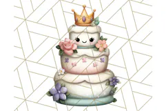 Princess Tea Party PNG Clipart with Teacups & Fancy Treats Product Image 3