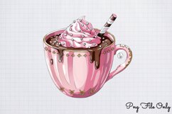 Retro Pink Christmas Sublimation Clipart PNG Product Image 1