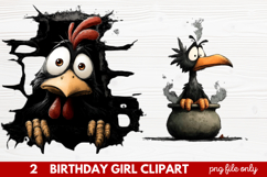 Quirky Halloween Clipart | Cute Spooky Character PNG Illustr Product Image 1