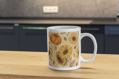 Pressed Sunflower &amp; Pumpkin Fall Journal Seamless Pattern Product Image 11