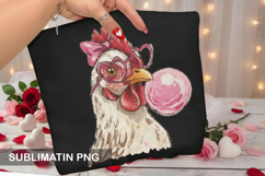 Chicken Sublimation - Valentine Sublimation PNG Design Product Image 1