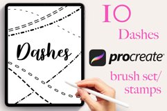 10 Dashes Procreate Brushes Product Image 1