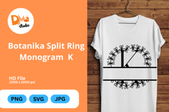 Botanika Split Ring Monogram Product Image 1
