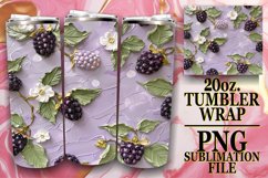 3D Blossom and Fruit Tumbler Wrap Product Image 1