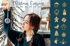 Christmas earrings Earring SVG bundle Product Image 2