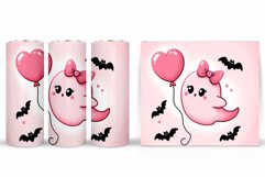 Cute Ghost Tumbler Sublimation. Ghost Halloween Tumbler Product Image 2
