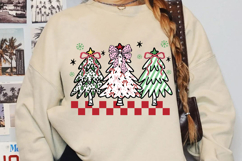 Christmas Tree Trio Sublimation, Christmas Png Product Image 3