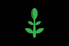 Minimalist Green Spoon and Leaf Logo Design Product Image 2