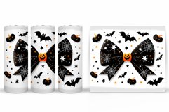 Halloween Bow Tumbler Design. Halloween Sublimation Product Image 2
