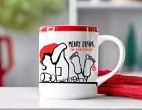 Fun Christmas svg, png Merry Drunk im Christmas printable Product Image 4