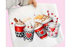 Valentine's Day Coffee Drinks PNG, Valentines Day Coffee PNG Product Image 4
