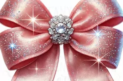 Pink Coquette Watercolor Bow PNG, Classy Bachelorette Decor Product Image 5