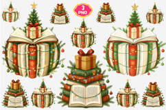 Bookish Christmas PNG Christmas Tree PNG, Christmas Book Product Image 6