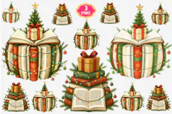 Bookish Christmas PNG Christmas Tree PNG, Christmas Book Product Image 6