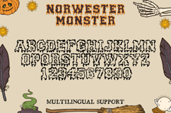 Norwester Monster - Font Duo Regular &amp; Outline Dripping Product Image 10