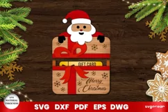 Santa Claus Card Holder Laser Cut | Money Holder Product Image 1
